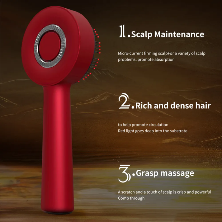 Premium Head Scalp Electric Massager Comb with 2 In 1 Hair Oil Applicator