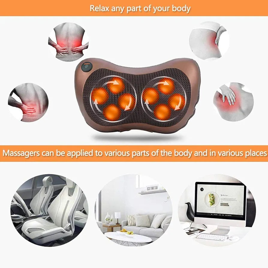 Electronic Neck Cushion Full Body Massager with Heat for pain relief