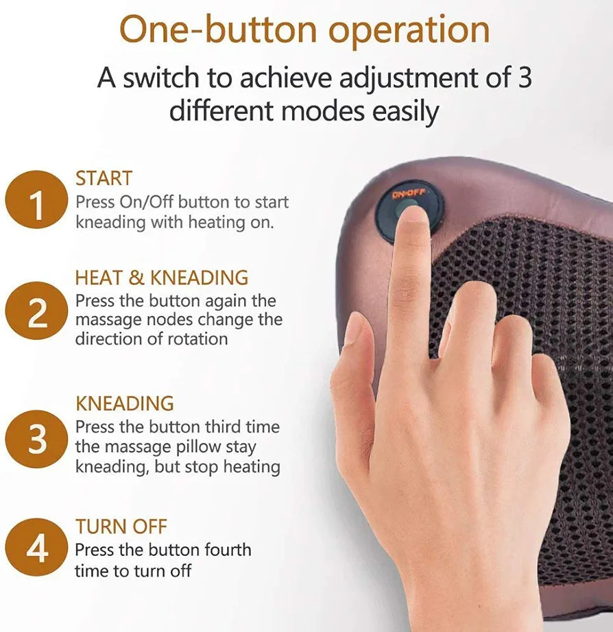 Electronic Neck Cushion Full Body Massager with Heat for pain relief