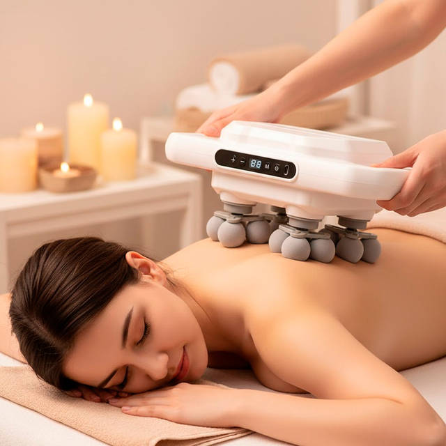 Powerful 18-Head Deep Tissue Massage Machine for Full Body Pain Relief