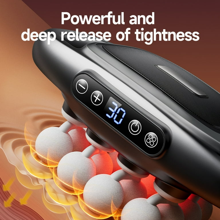 Multi-Head Fascia Muscle Massager Gun – Deep Tissue Relief for Back, Waist, and Legs