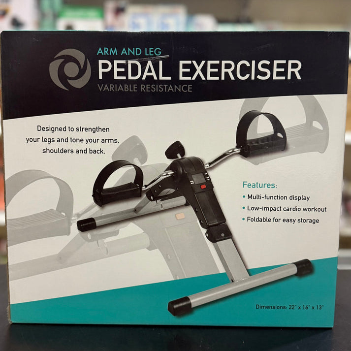 Folding Pedal Cycle - Mini Exercise Cycle For Arm & Leg With Variable Resistance