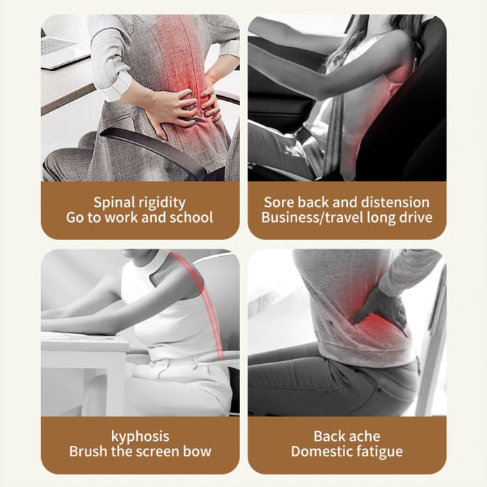 Heated Electric Shiatsu Chair Cushion Massager with Rollers Back and Neck Whole Body Massage Moves up and Down