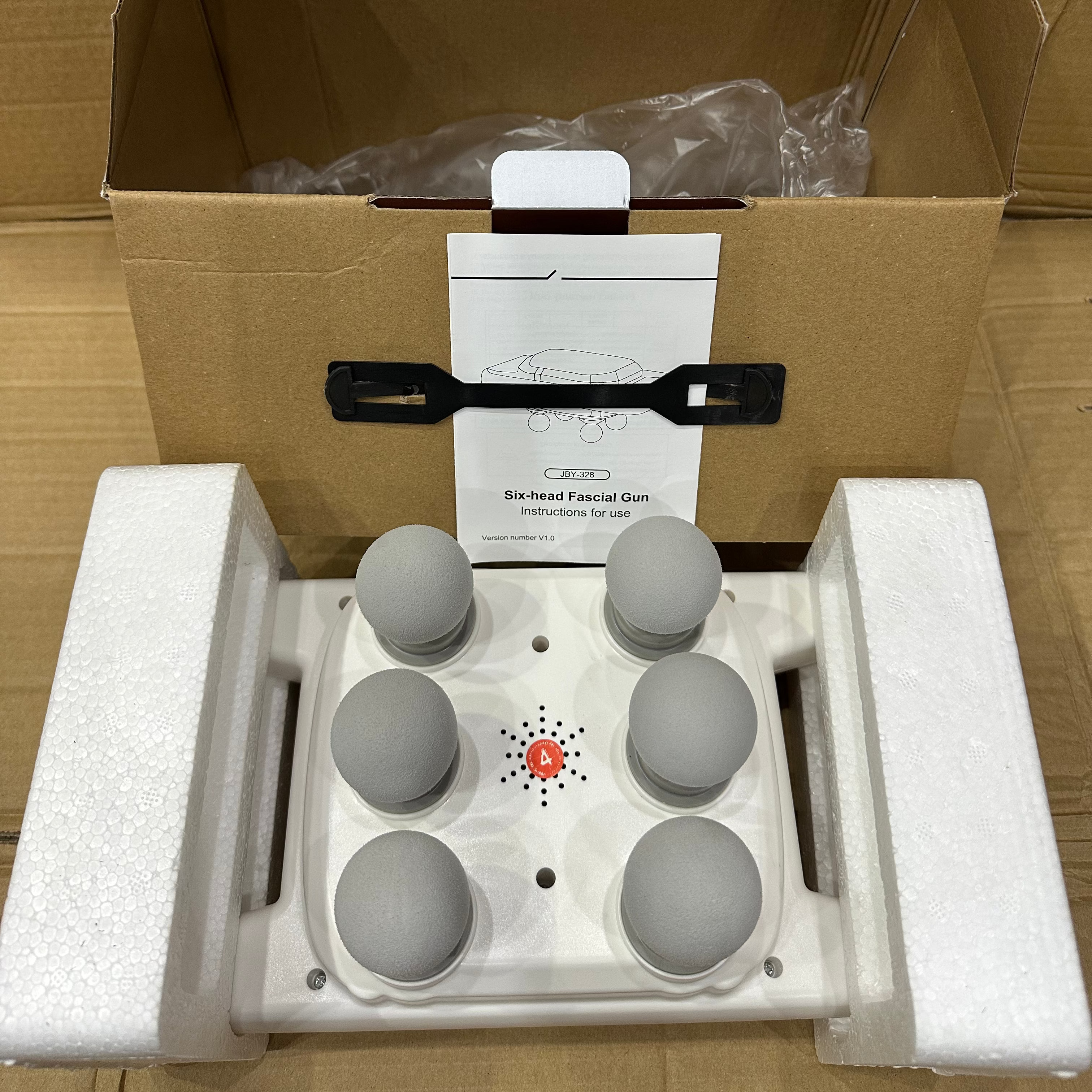 Multi-Head Fascia Muscle Massager Gun – Deep Tissue Relief for Back, Waist, and Legs