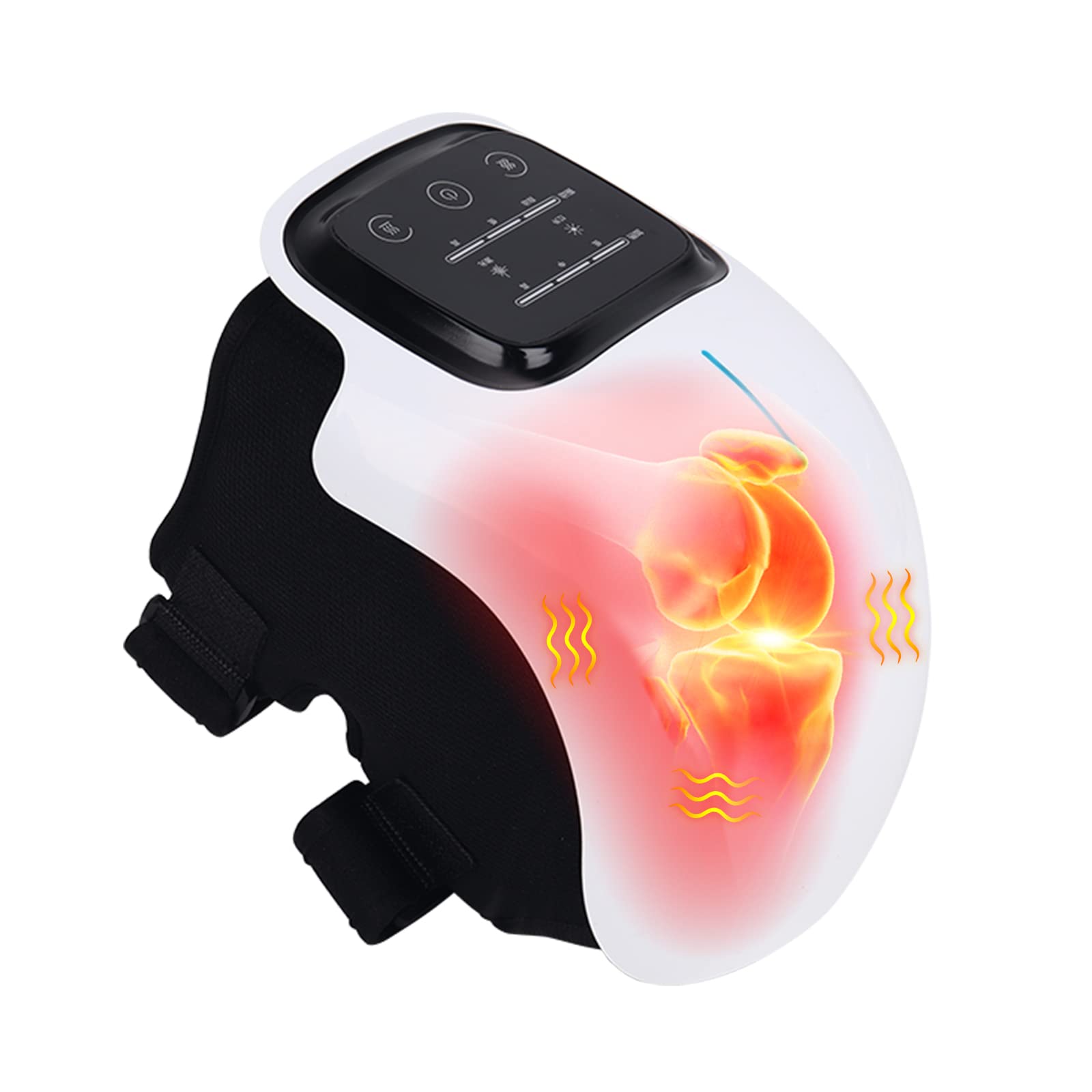 Smart Hot Compress Knee Relaxing Massager Knee Cap Treasure Laser Infrared Elbow Shoulder Massager Relive Joint Pain Stiffness