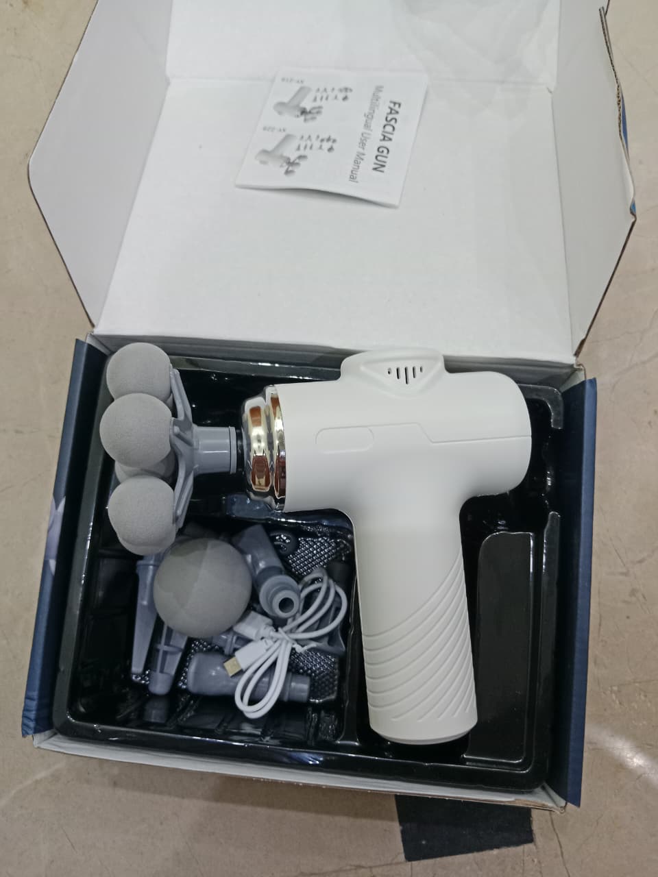7 Headed Fascia Massage Gun | Deep Tissue Muscle Massager