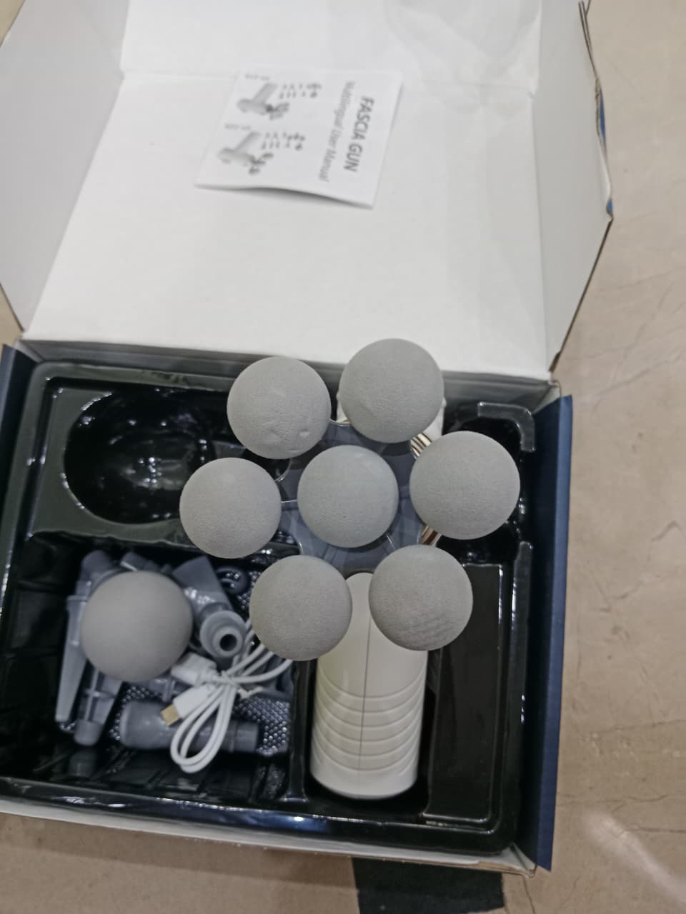 7 Headed Fascia Massage Gun | Deep Tissue Muscle Massager