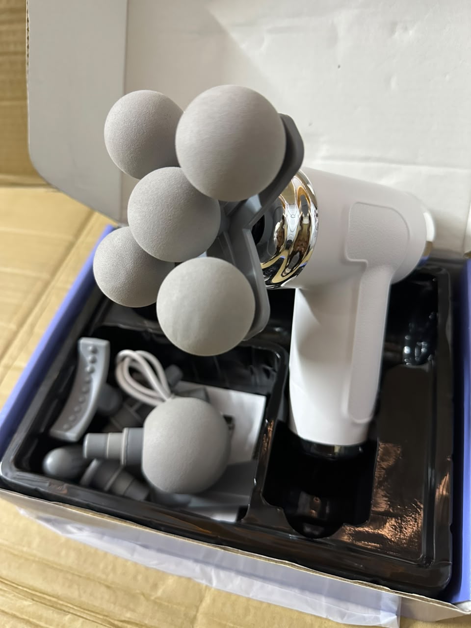 5 Headed Fascia Massage Gun | Deep Tissue Muscle Massager