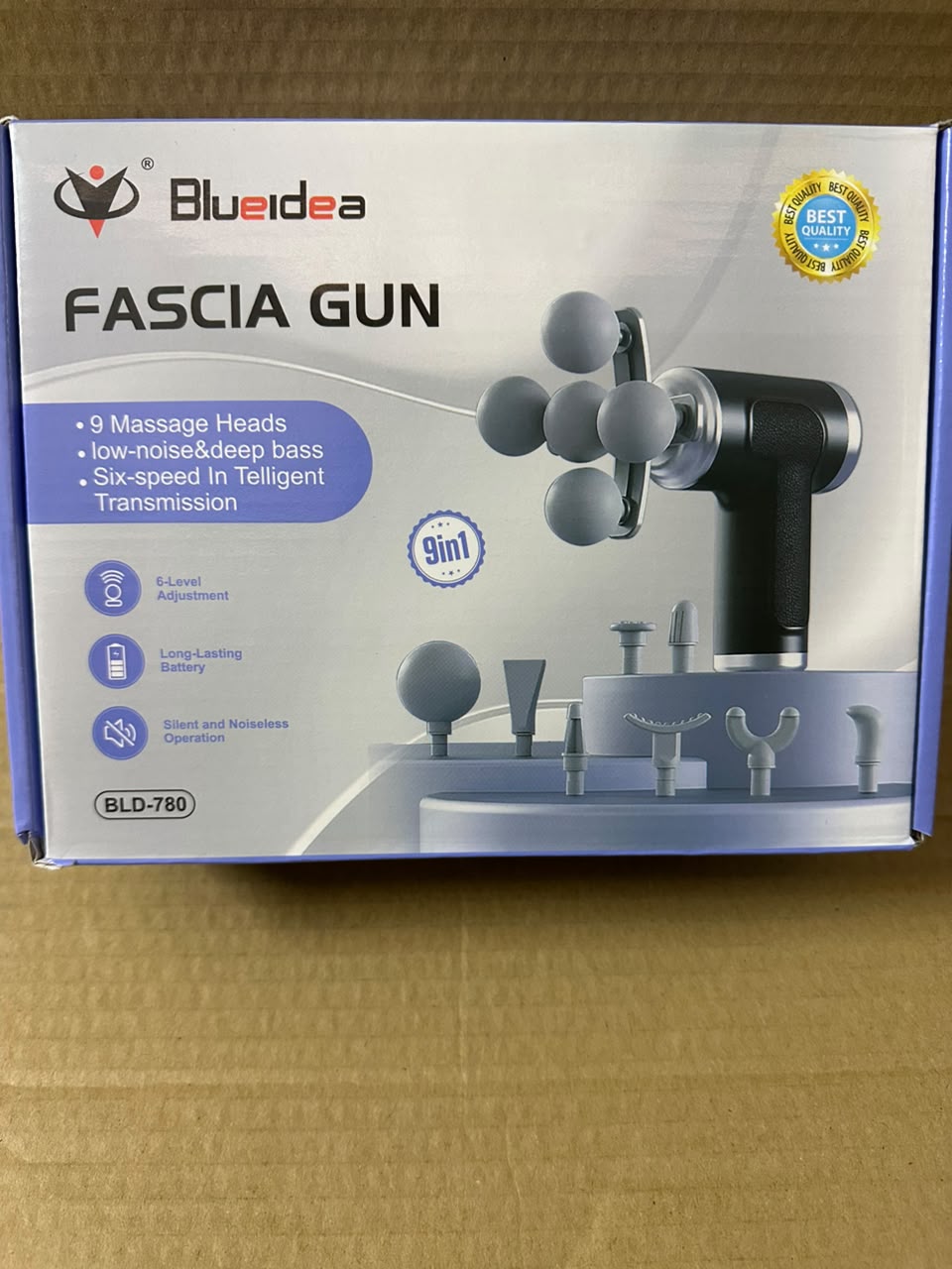 5 Headed Fascia Massage Gun | Deep Tissue Muscle Massager