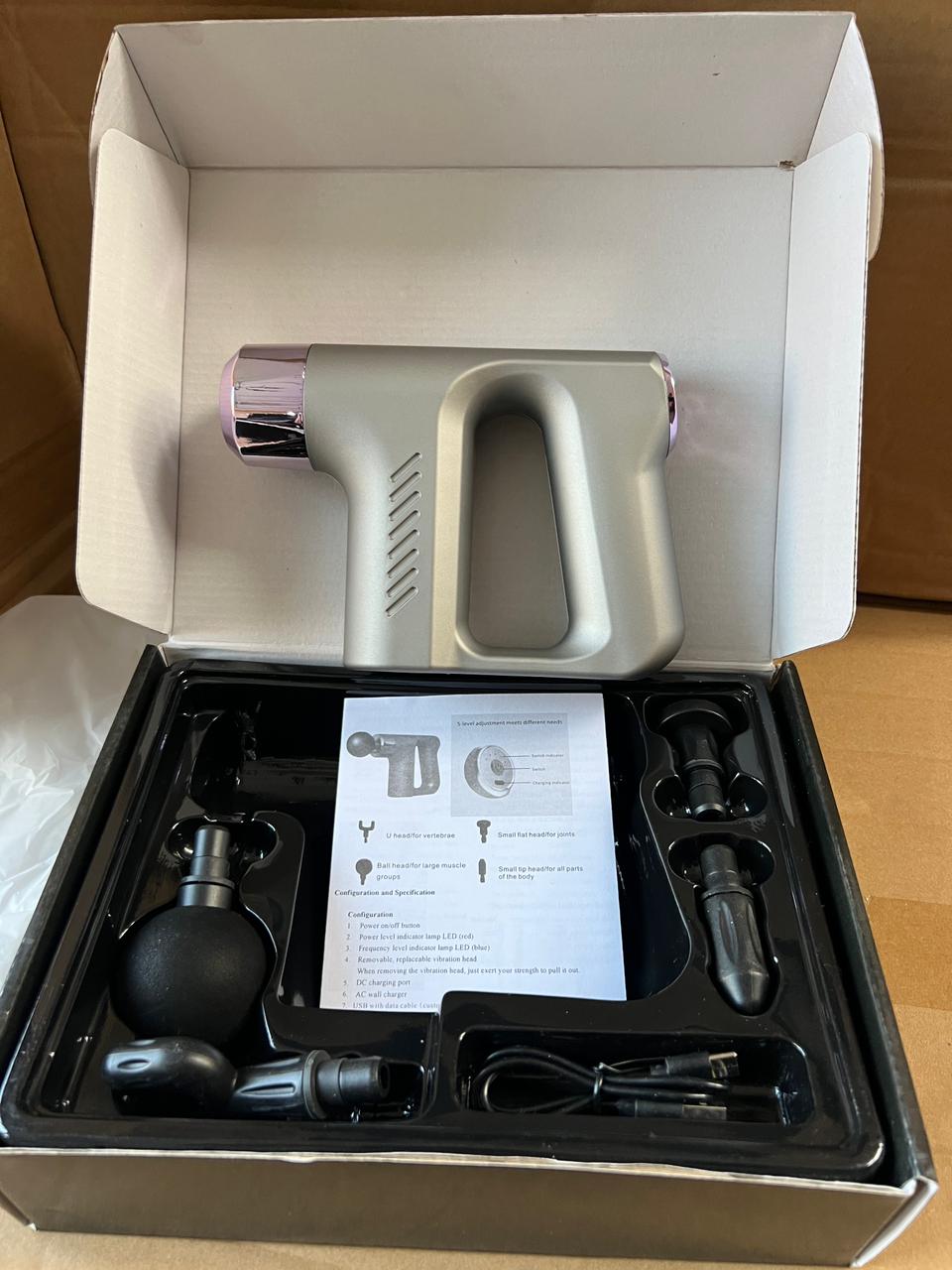5in1 Powerful Double handled Fascial Massage Gun