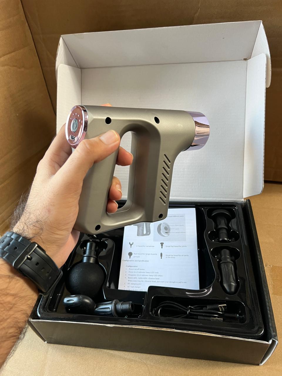 5in1 Powerful Double handled Fascial Massage Gun