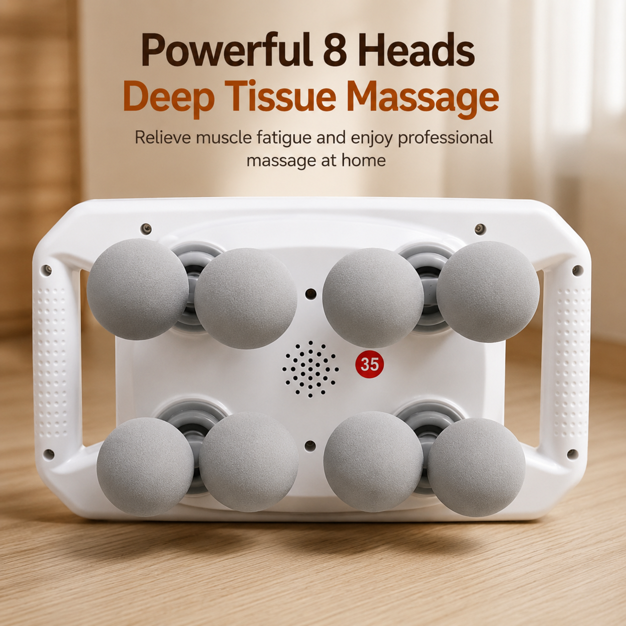 Multi-Head Fascia Muscle Massager Gun – Deep Tissue Relief for Back, Waist, and Legs