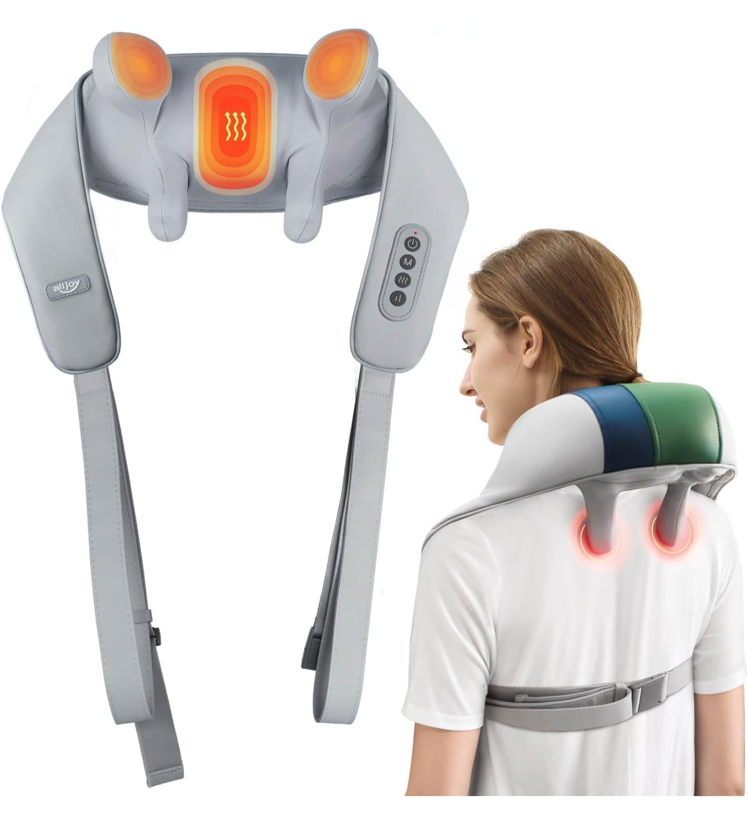 Neck Massager with Heat, Wireless Shiatsu 4D Experts Knet Neck Massager