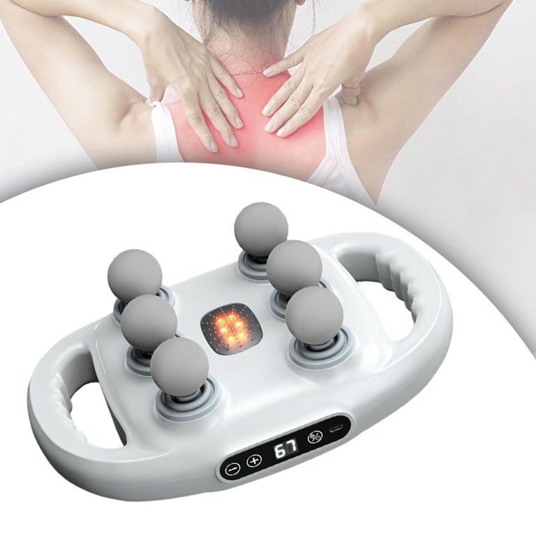 Multi-Head Fascia Muscle Massager Gun – Deep Tissue Relief for Back, Waist, and Legs