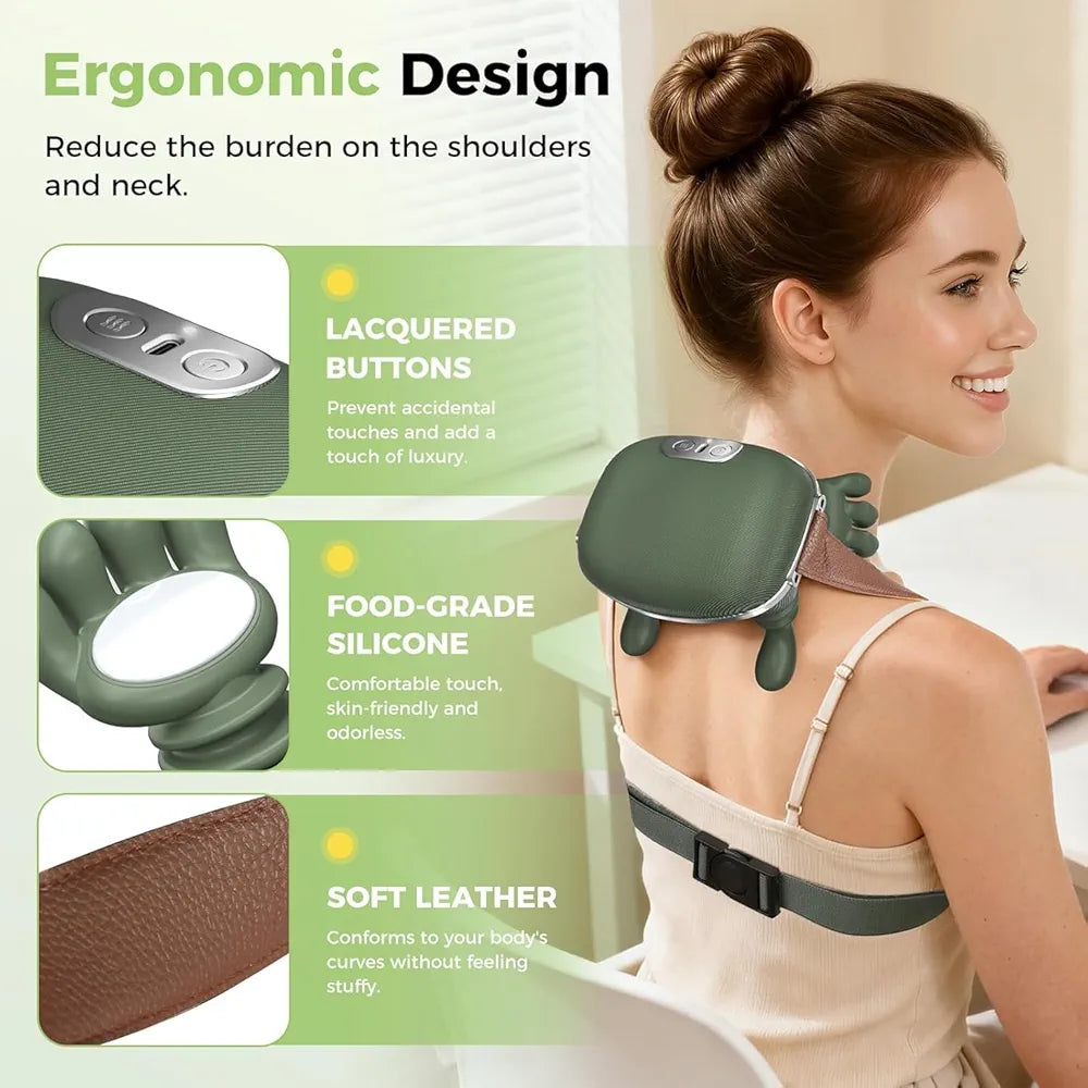 Neck and Back Massager, 3 Massage Mode, 2 Heat Function, Heated Neck & – City Bazaar