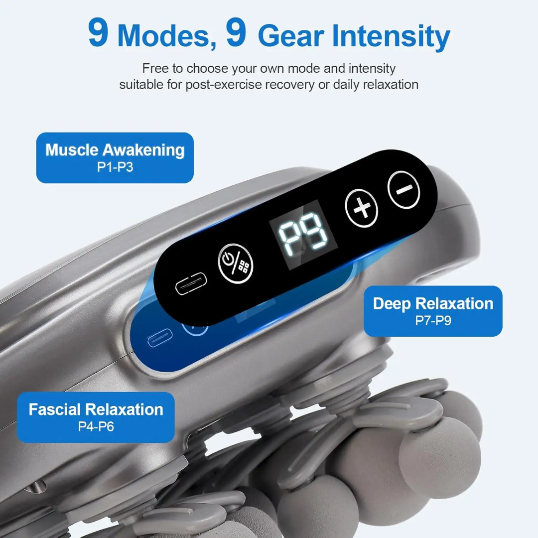 22-Head Massager Professional Deep Tissue Muscle Fascia Gun Massager for Pain Relief & Quick Workout Recovery