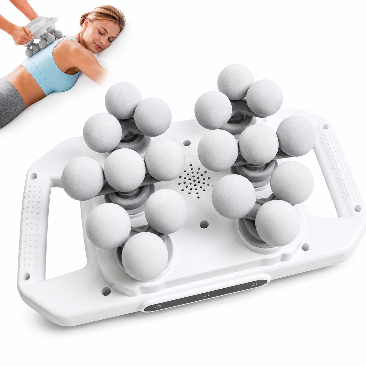 Powerful 18-Head Deep Tissue Massage Machine for Full Body Pain Relief