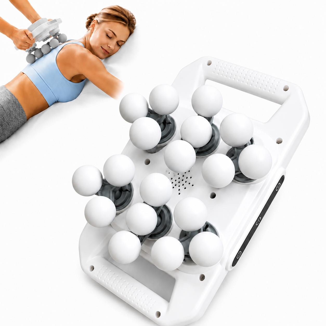 Powerful 18-Head Deep Tissue Massage Machine for Full Body Pain Relief